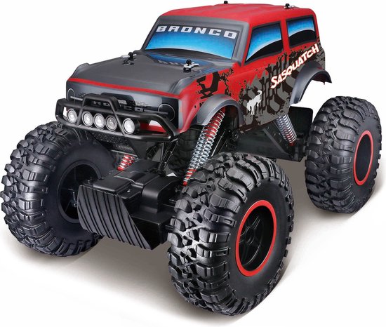 Maisto Tech Ford Bronco Sasquatch 4x4 Monster Truck 2021 2.4 GHz RC (USB) 1:10 Rood/Zwart/Grijs