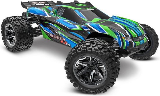 TRAXXAS RUSTLER 4X4 VXL HEAVY DUTY TQI TSM GROEN