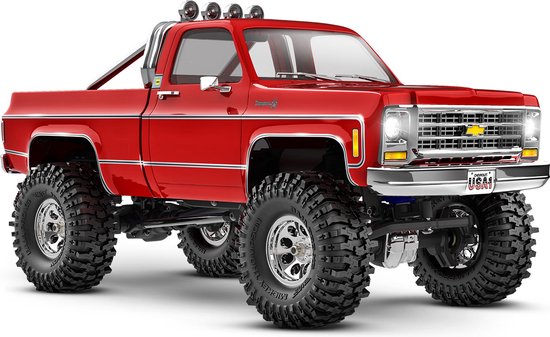 TRAXXAS TRX-4M HIGH TRAIL CRAWLER MET 1979 CHEVROLET K10 BODY: 1/18 SCHAAL 4WD ELEKTRISCHE AUTO ROOD