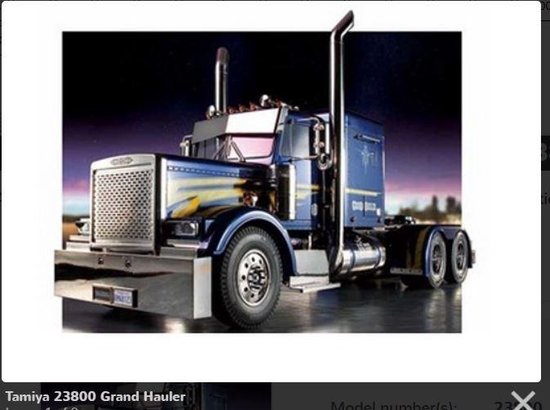 Tamiya 23800 1/14 RC XB Grand Hauler Metallic Blue Full Opt.