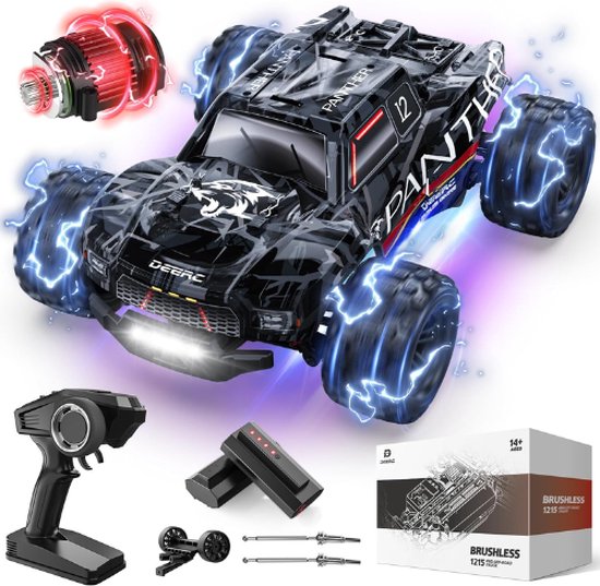 DEERC® RC Auto - RC Auto Volwassenen - RC Auto Offroad - RC Auto Nitro - Afstandsbestuurbare Auto - Bestuurbare Auto - Bestuurbare Auto Voor Buiten