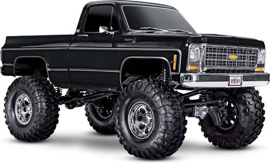 Traxxas TRX-4 Chevy K10 radiografisch bestuurbaar model Pick-uptruck Elektromotor Zwart