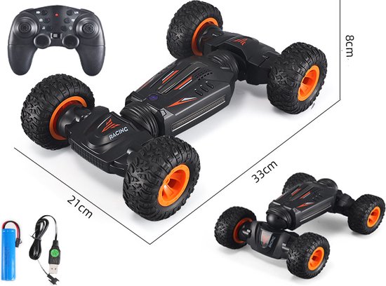 Rc twist auto 2.4ghz - transformeert laag/hoog - rc stunt car K-11 - afstand bestuurbaar auto 33CM