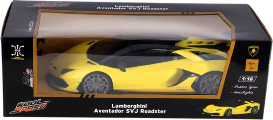 Kool Speed Rc Lamborghini Aventador Svj Roadster 1:16 + Licht Geel