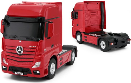 R/C 1:26 MB Actros + 1/24 auto USB oplaadbaar