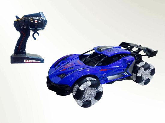 Street Race - Rc auto 2.4GHZ Burn-out - 1:12 Schaal - met rook spray - afstand bestuurbaar en oplaadbaar