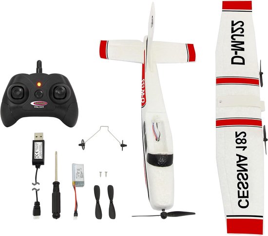 Op afstand bestuurde Cessna 182 vliegtuig 24 GHz Gyro 2CH voor beginners - stabilisatie van vliegeigenschappen - zelfvliegende eigenschappen - flexibel microschuim. RC vliegtuig