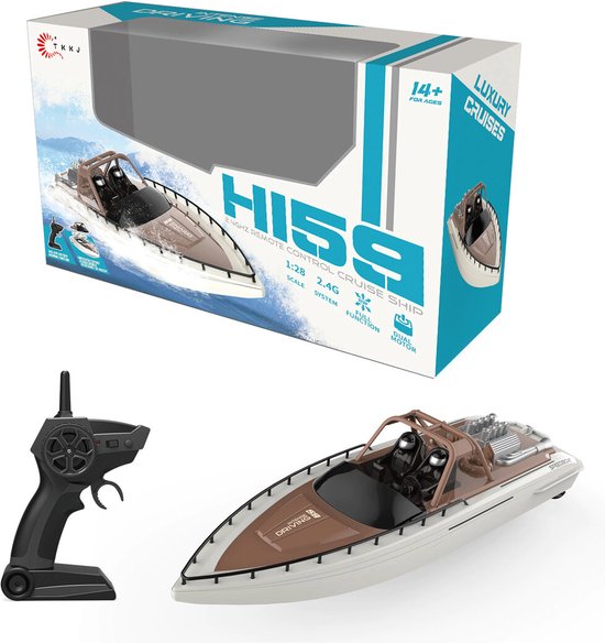 Rc jacht - SAILING TKKJ - Speed Boat RTR - 2.4GHZ - 20KM/U - 1:28