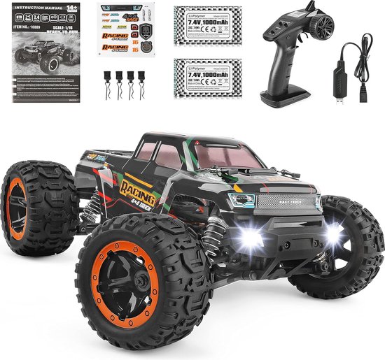 RC Monster Truck 1:16 met afstandsbediening - Waterdichte All Terrain Speelgoedauto tot 36 km/u