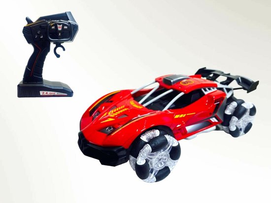 Street Race - Rc auto 2.4GHZ Burn-out - 1:12 Schaal - met rook spray - oplaadbaar