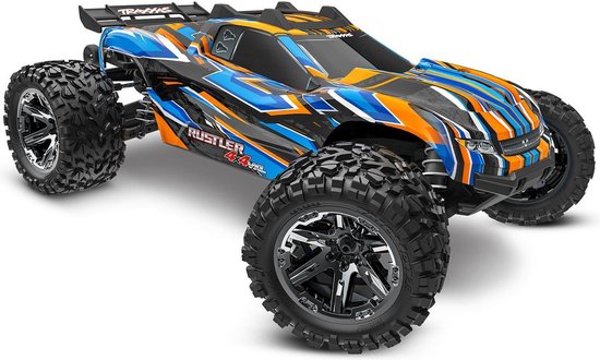 TRAXXAS RUSTLER 4X4 VXL HEAVY DUTY TQI TSM ORANJE