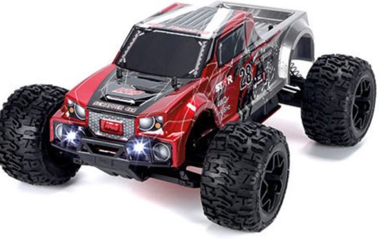 HRC15011BL 1/10 XL Elektrisch - 4WD Monster Truck - RTR - HRC NEOXX - Brushless - Scrapper ROOD/ZWART