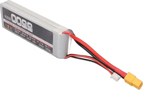 74V 2200mAh 2S RC LiPo Batterij voor RC Vliegtuig met Lange Levensduur - Stabiele Prestaties - XH Balanskop - XT60 Stekker