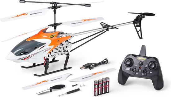 RC Helikopter voor Beginners met Automatische Start - Robuuste 100% RTF Outdoor Vliegtuig met Lange Vliegtijd en LED Verlichting