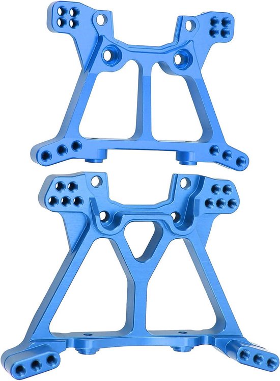 Achter RC Aluminiumlegering Schokdemper - Compatibel met Traxxas Slash 4X4 TSM - Blauw