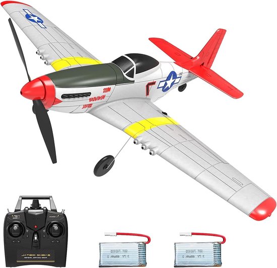 4-kanaals op afstand bestuurd 24 GHz 4CH vliegtuig RTF met USB-opladen voor beginners - P51D Mustang 761-5 RTF RC vliegtuig