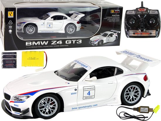 R/C auto - BMW Z4 - 31x9x13 cm - 1:14 - wit