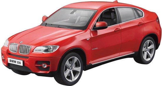 Rastar Bestuurbare Auto BMW X6 Rood - Schaal 1/24 - Bestuurbare Auto