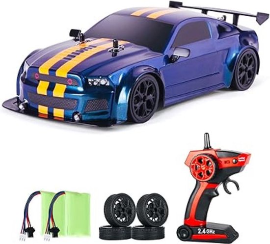 DD® - Rc Drift Car - Rc Car - Afstandbestuurbare Auto - 24x13x8cm - Blauw