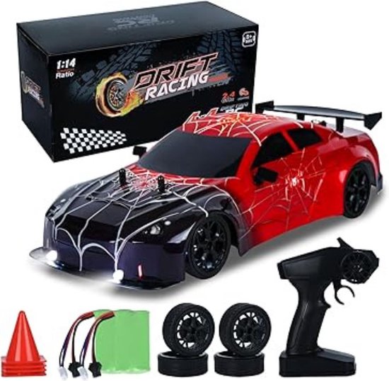 DD® - Rc Drift Car - Rc Car - Afstandbestuurbare Auto - 29x11x8cm - Rood