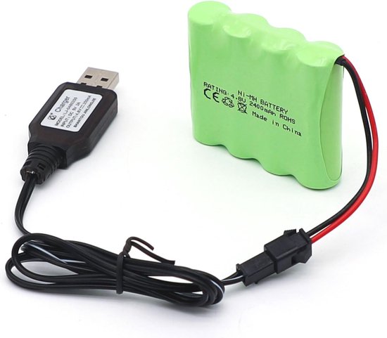 Oplaadbare 2400 mAh 4,8 V Ni-MH Batterijen voor RC Voertuigen