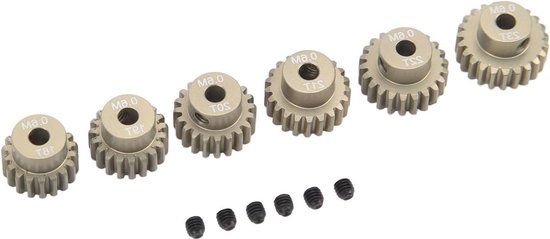 Metalen RC Motor Pinion Gear Set - 3.175mm - Ruisonderdrukking - Efficiënte Compatibiliteit - 0.6m - Upgrade voor RC Auto