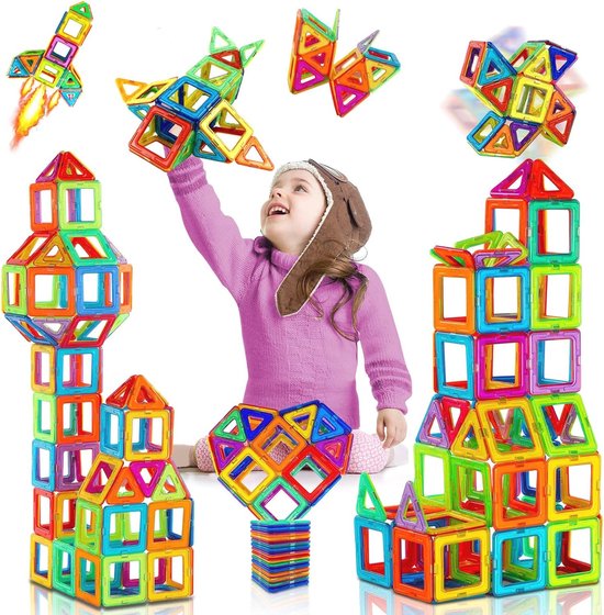 Magnetische Bouwstenen Set voor Kinderen - 38 Delige Set voor Creatief Spelen en Ontwikkeling van STEM-vaardigheden