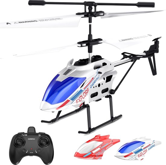 Afstandsbediende Helicopter voor Beginners - Binnen RC Speelgoed met LED Verlichting - 2.4GHz 3.5 Kanaals RC Helicopter met Gyroscopische Hoverfunctie - Cadeau voor Kinderen vanaf 12 Jaar