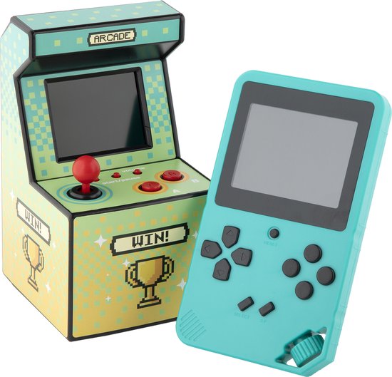 Toy Universe Retro Arcade Game 2-Pack – Handheld & Mini Arcade Console | 200 Ingebouwde 8-Bit Spellen | 2.5" & 2.8" TFT Schermen | Draagbare Game Consoles voor Jong en Oud | 2 Jaar Garantie