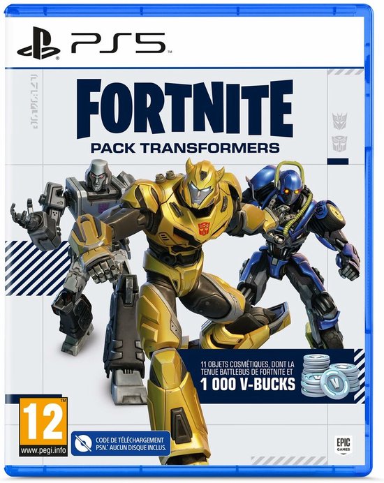 Fortnite Pack Transformers - Inclusief 1000 V-Bucks - PS5 - Franse verpakking