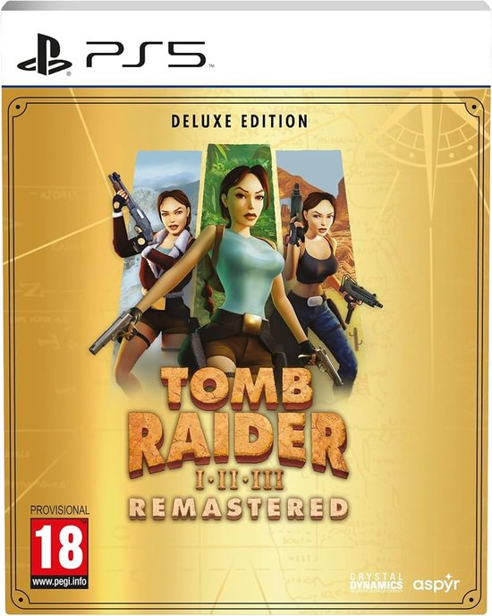 Tomb Raider I-III Remastered Starring Lara Croft: Deluxe Edition - PS5