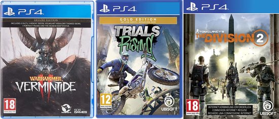 Trafic Bundle Tom Clancy's The Division 2 + Trials Rising Gold Edition + Warhammer Vermintide 2 Deluxe Edition