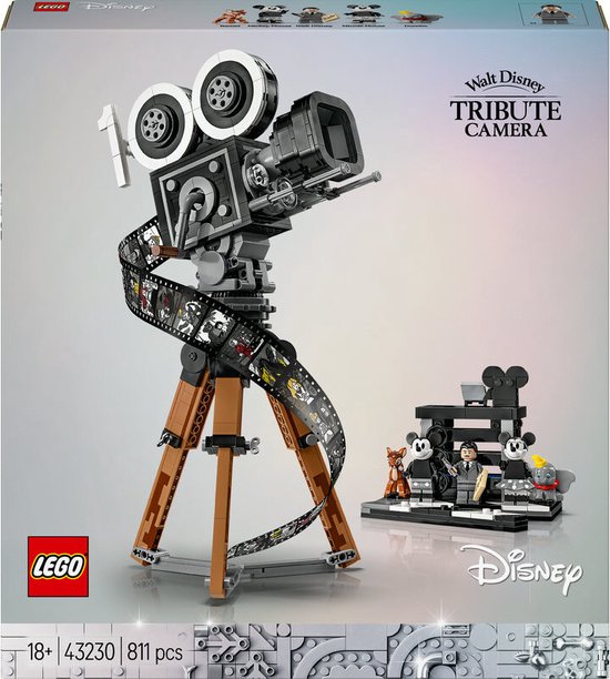 LEGO Disney Walt Disney eerbetoon – camera 100ste Verjaardag Set voor Volwassenen - 43230