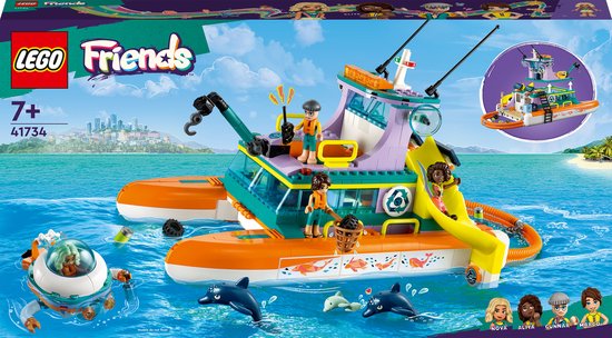 LEGO Friends Reddingsboot op zee Boot Speelgoed Set voor Meisjes en Jongens - 41734