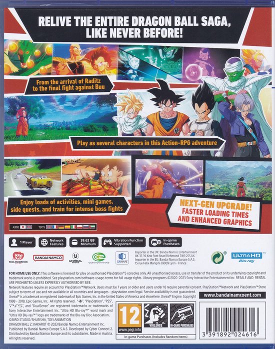 Dragon Ball Z Kakarot-Standaard (Playstation 5)