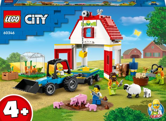 LEGO City Farm Schuur en boerderijdieren - 60346