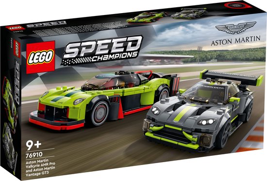 LEGO Speed Champions Aston Martin Valkyrie AMR Pro en Aston Martin Vantage GT3
- 76910