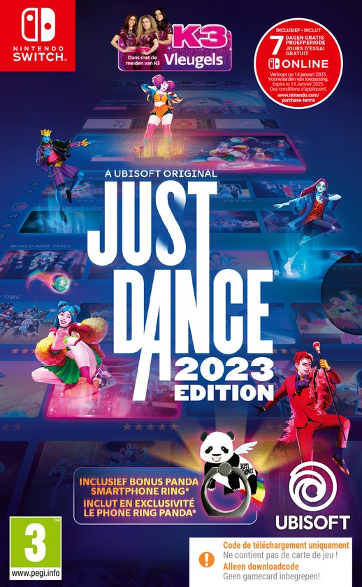 Just Dance 2023 - Nintendo Switch - Code in Box (Exclusieve versie met panda-telefoonring)