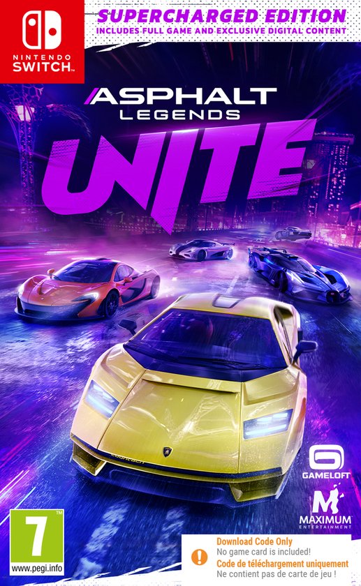 Asphalt Legends UNITE: Supercharged Edition - Switch (Code in a Box)