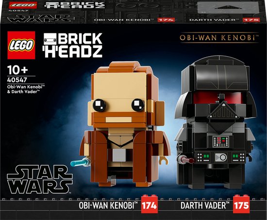 LEGO Star Wars Brickheadz 40547 - Obi-Wan Kenobi™ & Darth Vader™