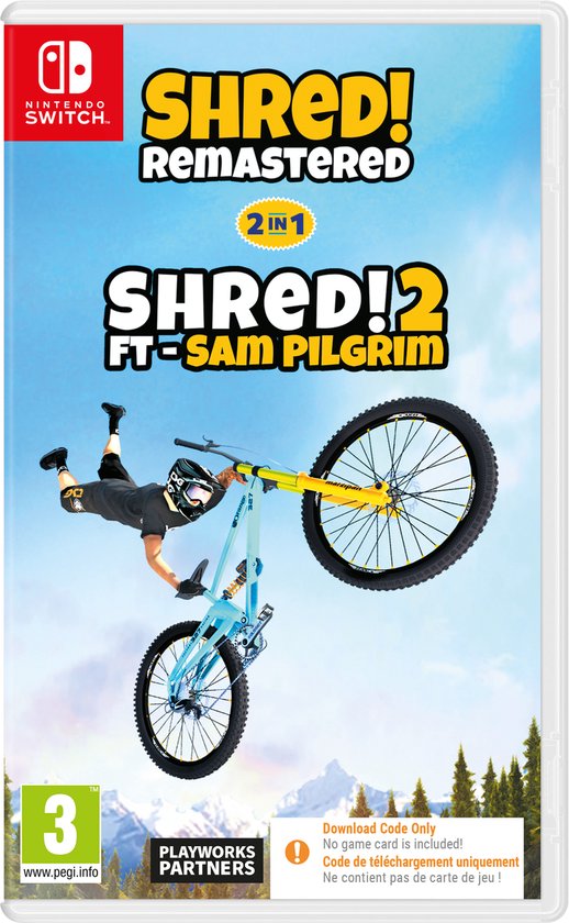 Shred! Remastered & Shred 2! Ft Sam Pilgrim - Nintendo Switch (Code in the Box)