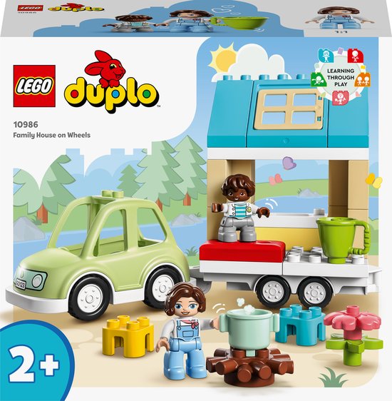 LEGO DUPLO Stad Familiehuis op wielen, Peuterspeelgoed - 10986