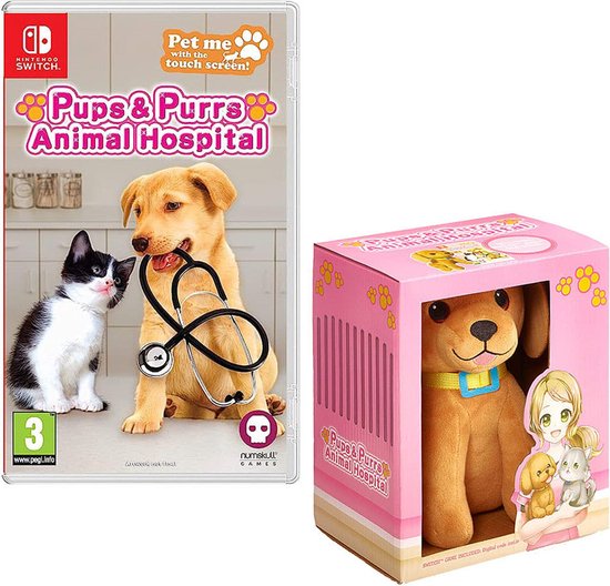 Pups & Purrs: Animal Hospital + Exclusive Plush Toy (Dog)