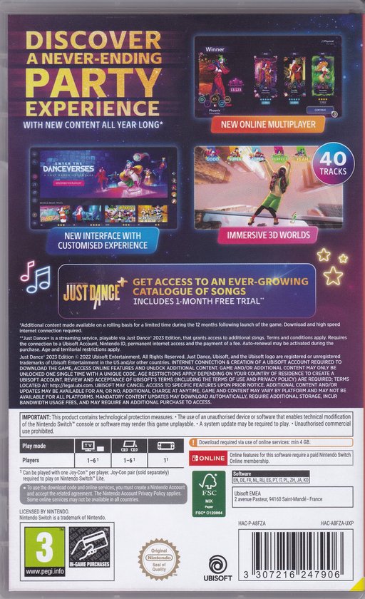 Just Dance: 2023 Edition (Code in Box) (Switch)