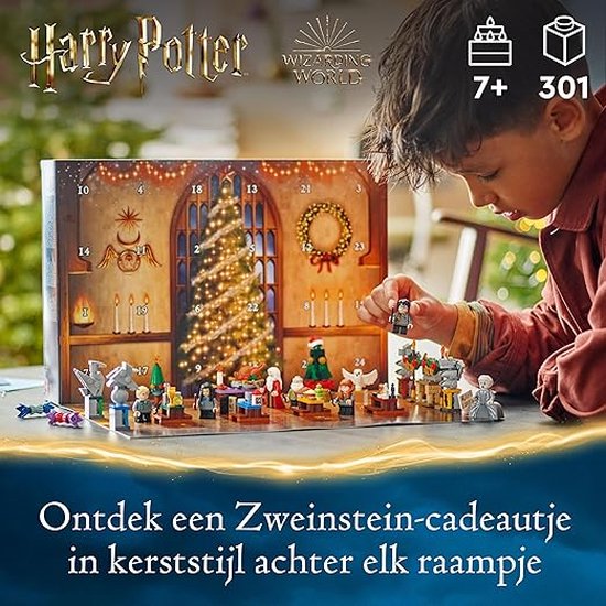 STOREX LEGO Harry Potter Adventkalender 2024, Bouwbaar Zweinstein Speelgoed voor Kinderen met 7 Minifiguren en 16 Minimodellen, Kerstcadeau voor Meisjes, Jongens en Fans vanaf 8 jaar 76438