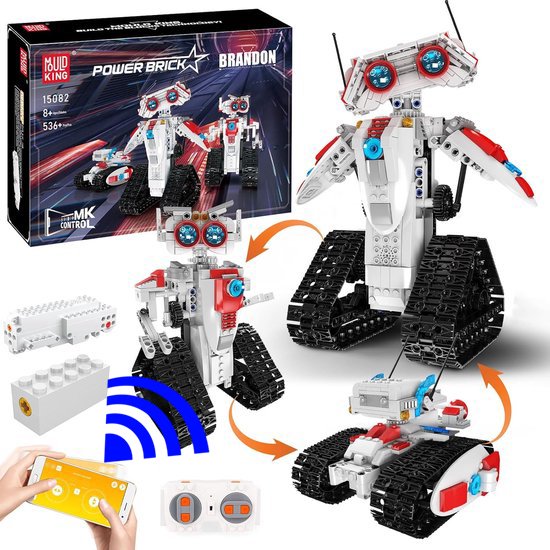 Mould King - Technic 3 in 1 rc auto robot | City speed champions adventure autos’s | Creator classic motor bouwpakket | Technische speelgoed ideas voor expert volwassenen & kinderen | 617 bouwstenen modelbouw (compatibel met lego of mega bloks)