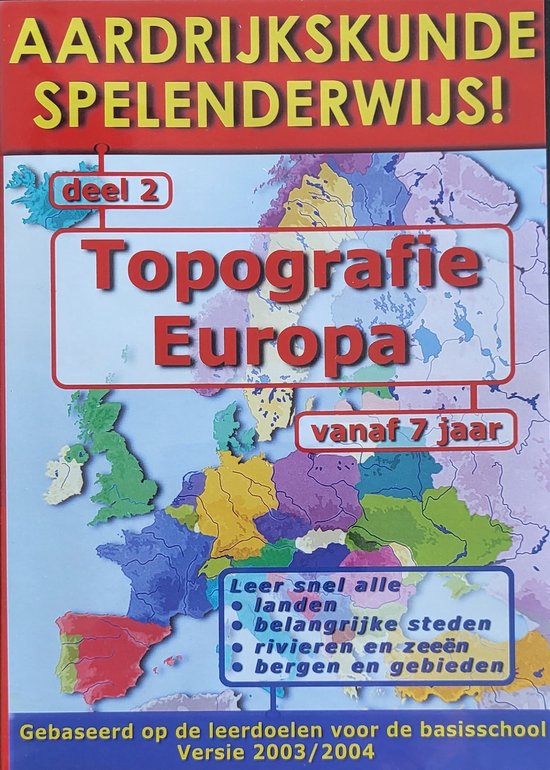 2 Topografie Europa Aardrijkskunde spelenderwijs