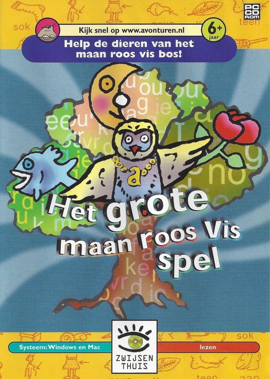 Het Grote Maan Roos Vis Spel