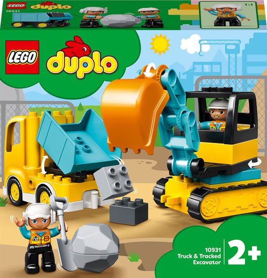 LEGO DUPLO Truck & Graafmachine met rupsbanden - 10931