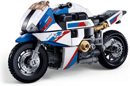 Sluban Motor 1000RR M38-B1129 | City speed champions adventure | Classic creator motorfiets | Technische speelgoed voor kinderen en volwassenen | 242 bouwstenen (compatibel met Mould King of Lego stenen)